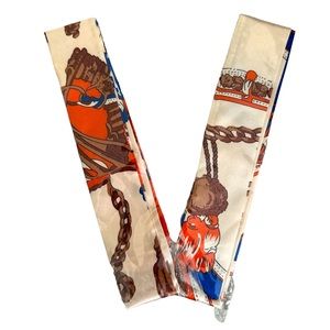 Two Twilly Pocket Squares - Twilly for your Handbag or Hair Tie Scarf